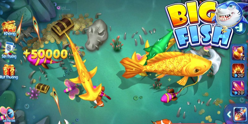 Bắn Cá Big Fish sở hữu gameplay đơn giản nhưng cuốn hút