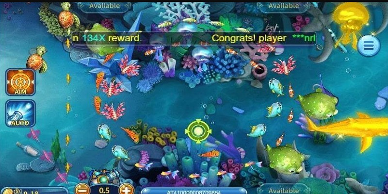 Tựa game bắn cá có hệ thống phân cấp cho người chơi