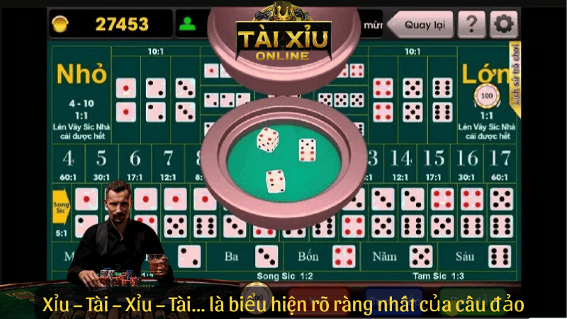 Xỉu – Tài – Xỉu – Tài… là biểu hiện rõ ràng nhất của cầu đảo