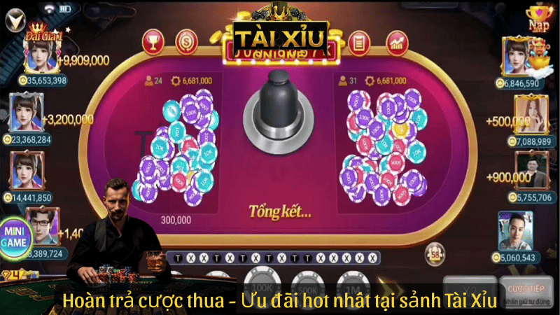 Hoàn trả cược thua - Ưu đãi hot nhất tại sảnh Tài Xỉu