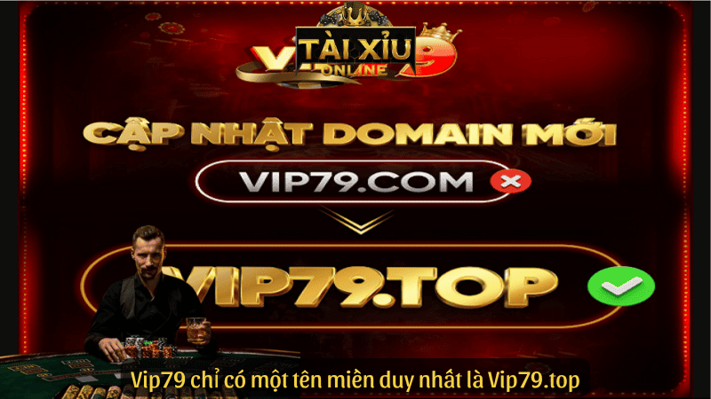 Vip79 chỉ có một tên miền duy nhất là Vip79.top
