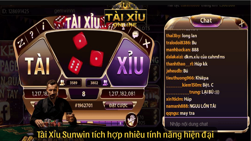 Tài Xỉu Sunwin tích hợp nhiều tính năng hiện đại